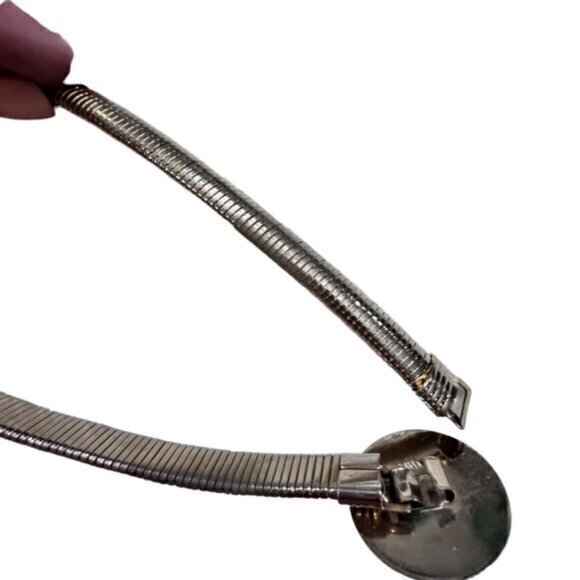 Gold Snake Belt Stretch 24-31" Classy Casual‎ Dressy Business Casual Minimalist - Picture 9 of 12